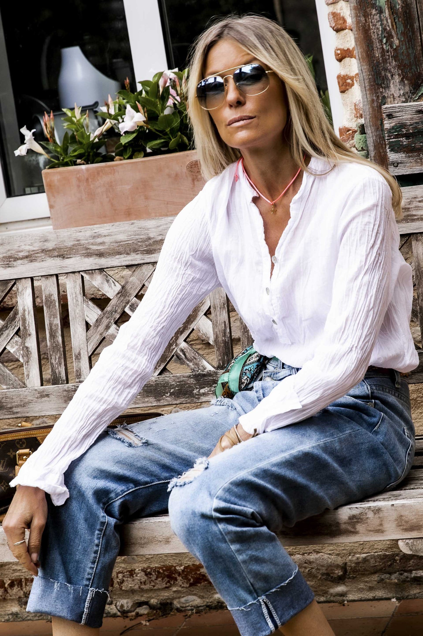 Blouse Banditas Kovan blanc