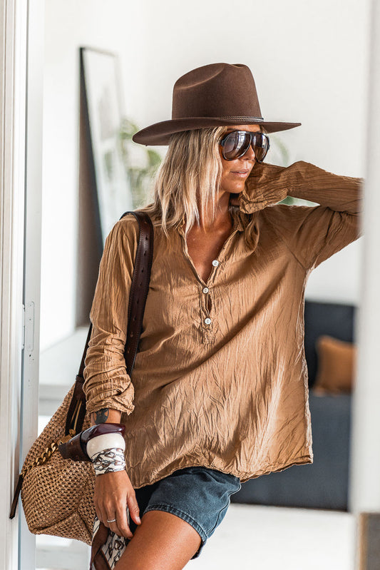 Blouse Banditas Kovan camel-beige