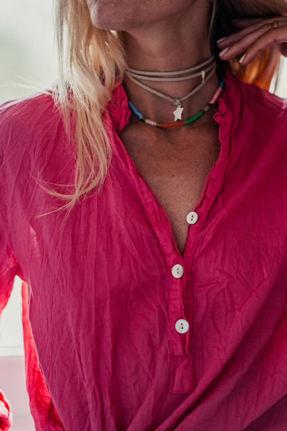 Blouse Banditas Kovan fuschia