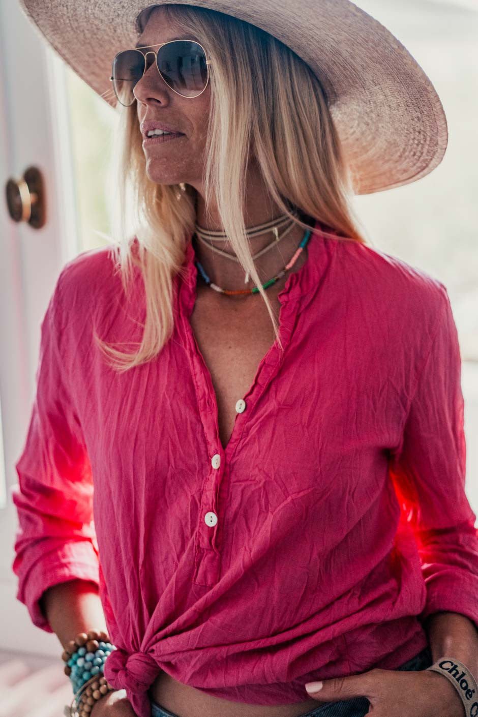 Blouse Banditas Kovan fuschia