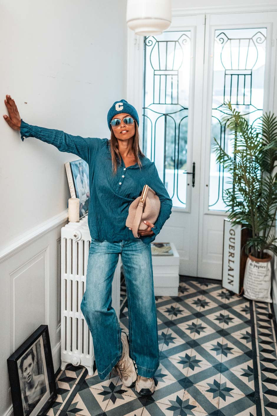 Blouse Banditas Kovan marine