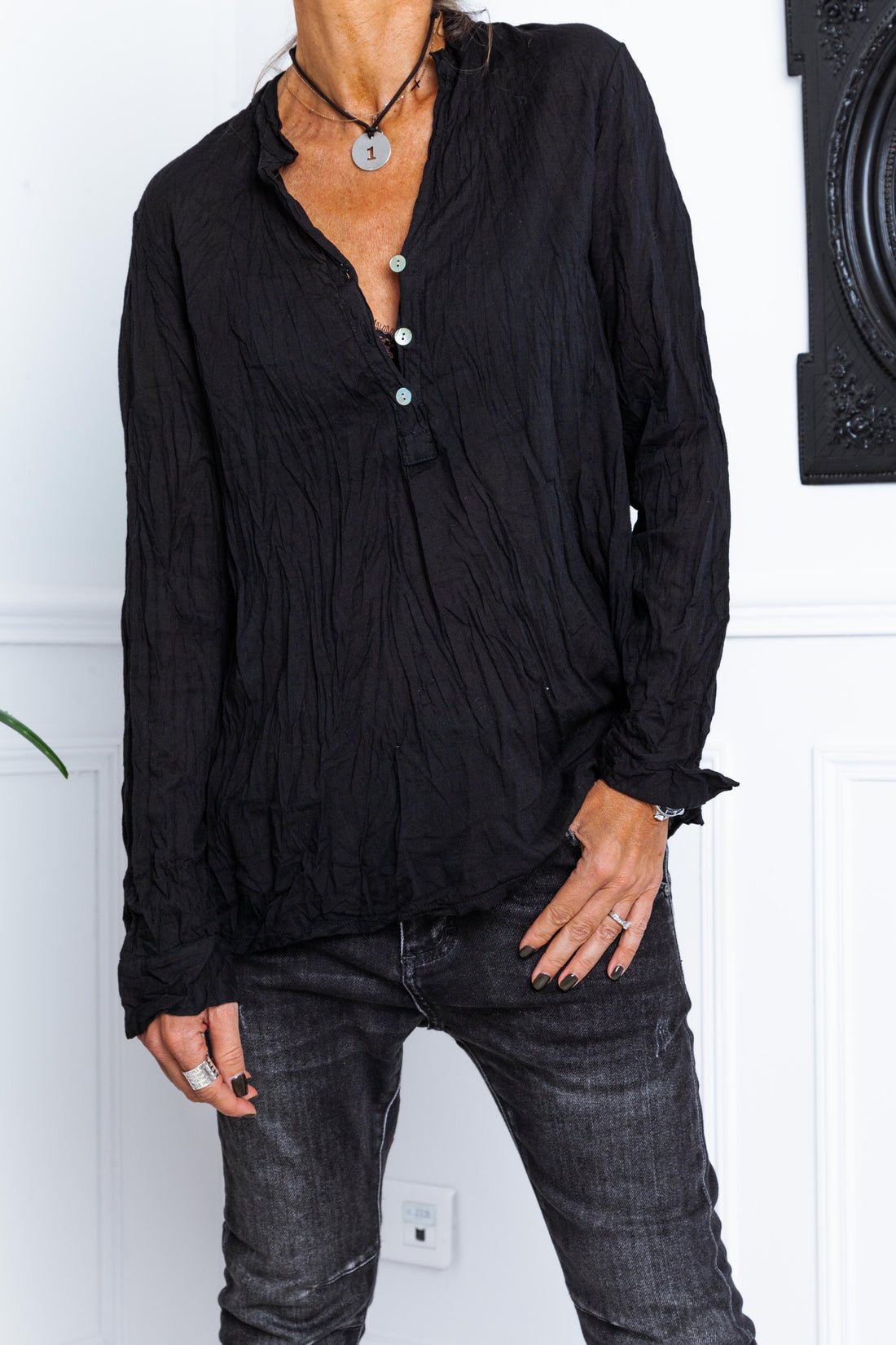 BLOUSE GM KOVAN NOIR