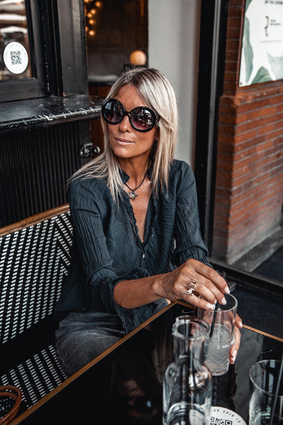 BLOUSE GM KOVAN NOIR