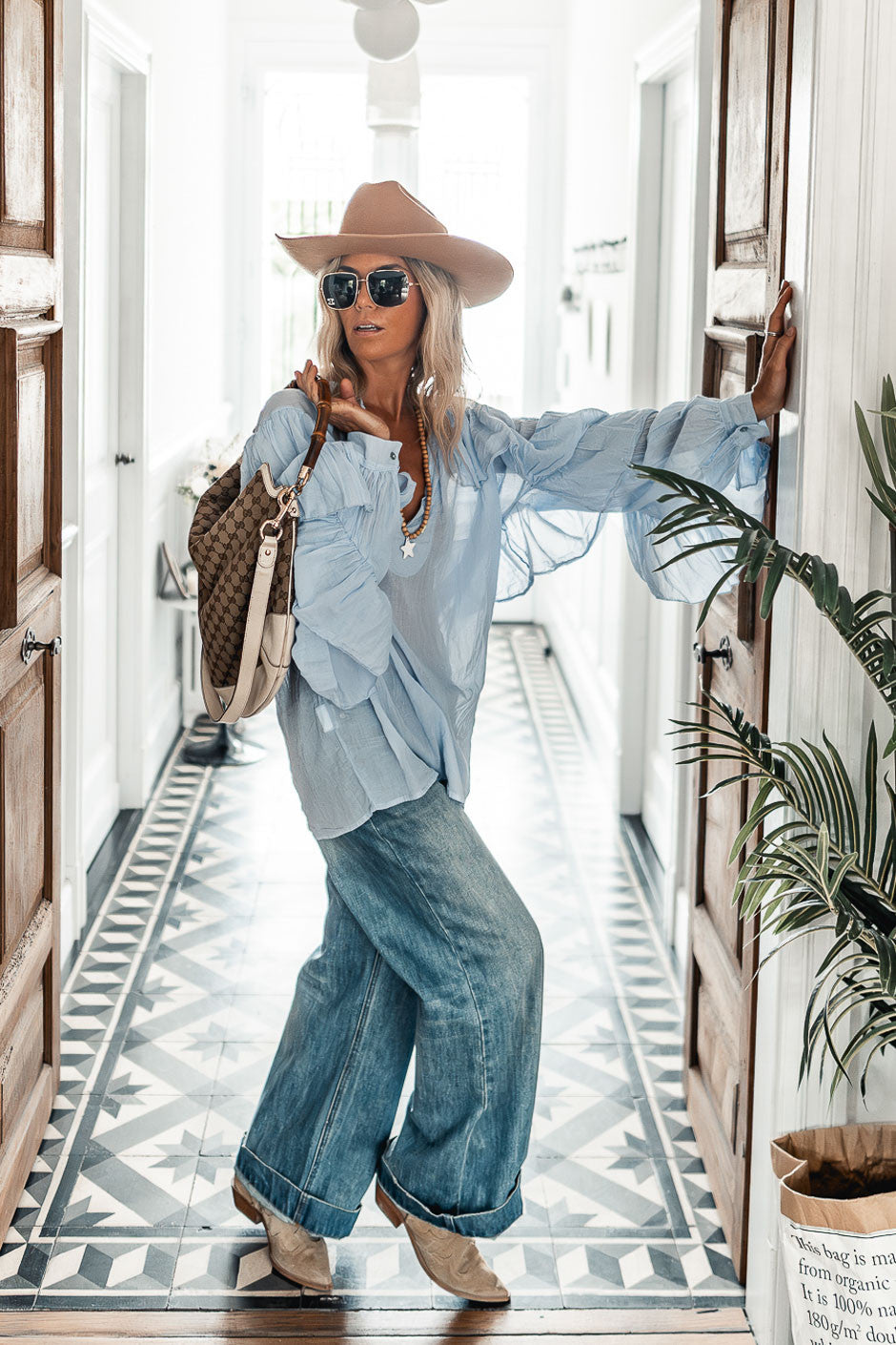 Blouse Banditas Pattia bleu