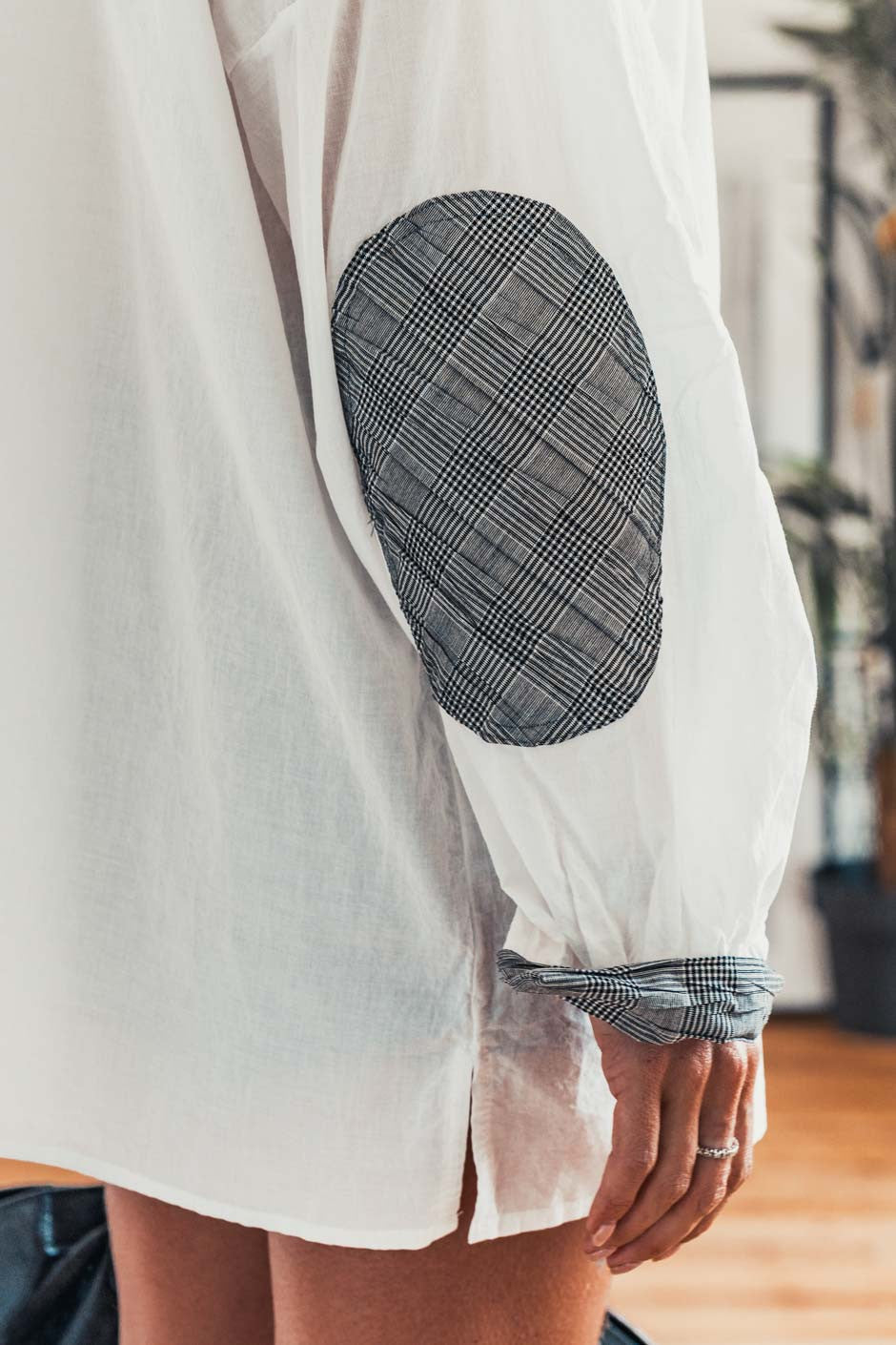 Blouse Banditas Spritzie checks blanc