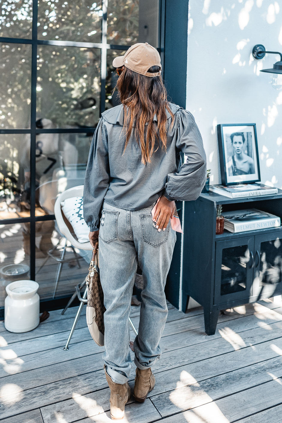 Blouse Grungemama Anka grise