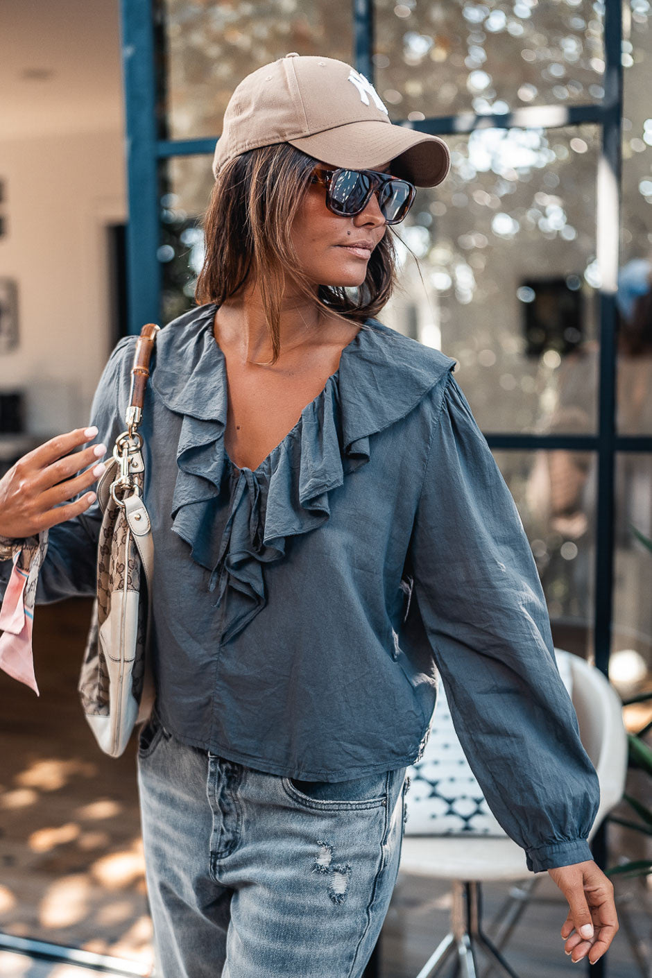 Blouse Grungemama Anka grise