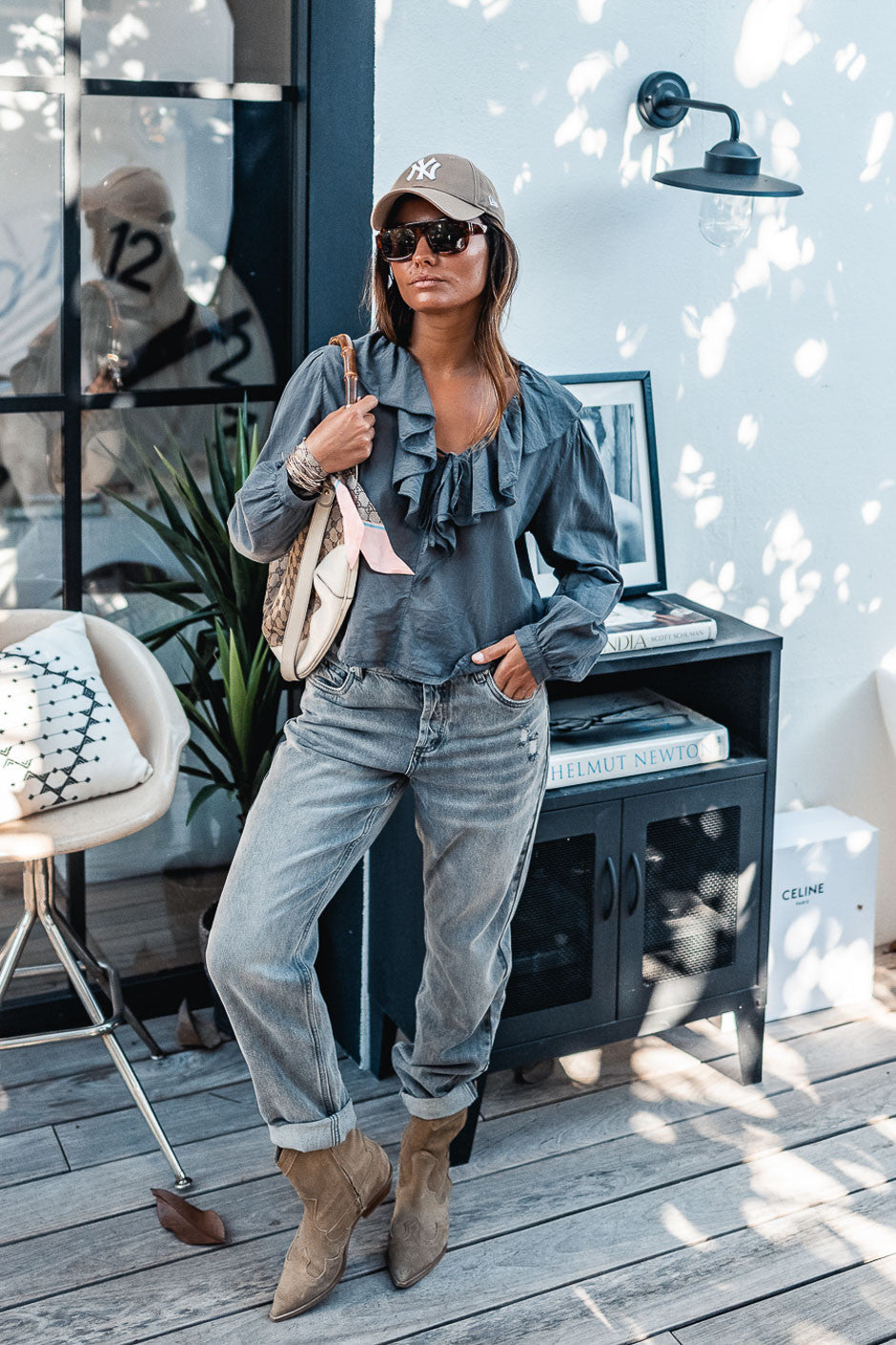 Blouse Grungemama Anka grise