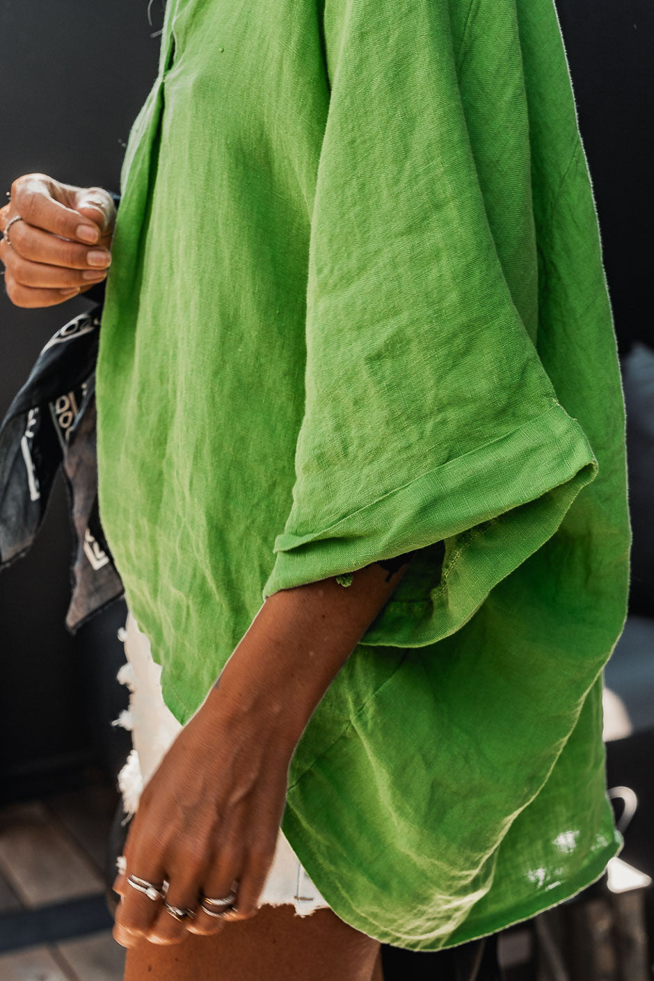 Blouse Grungemama Carson vert