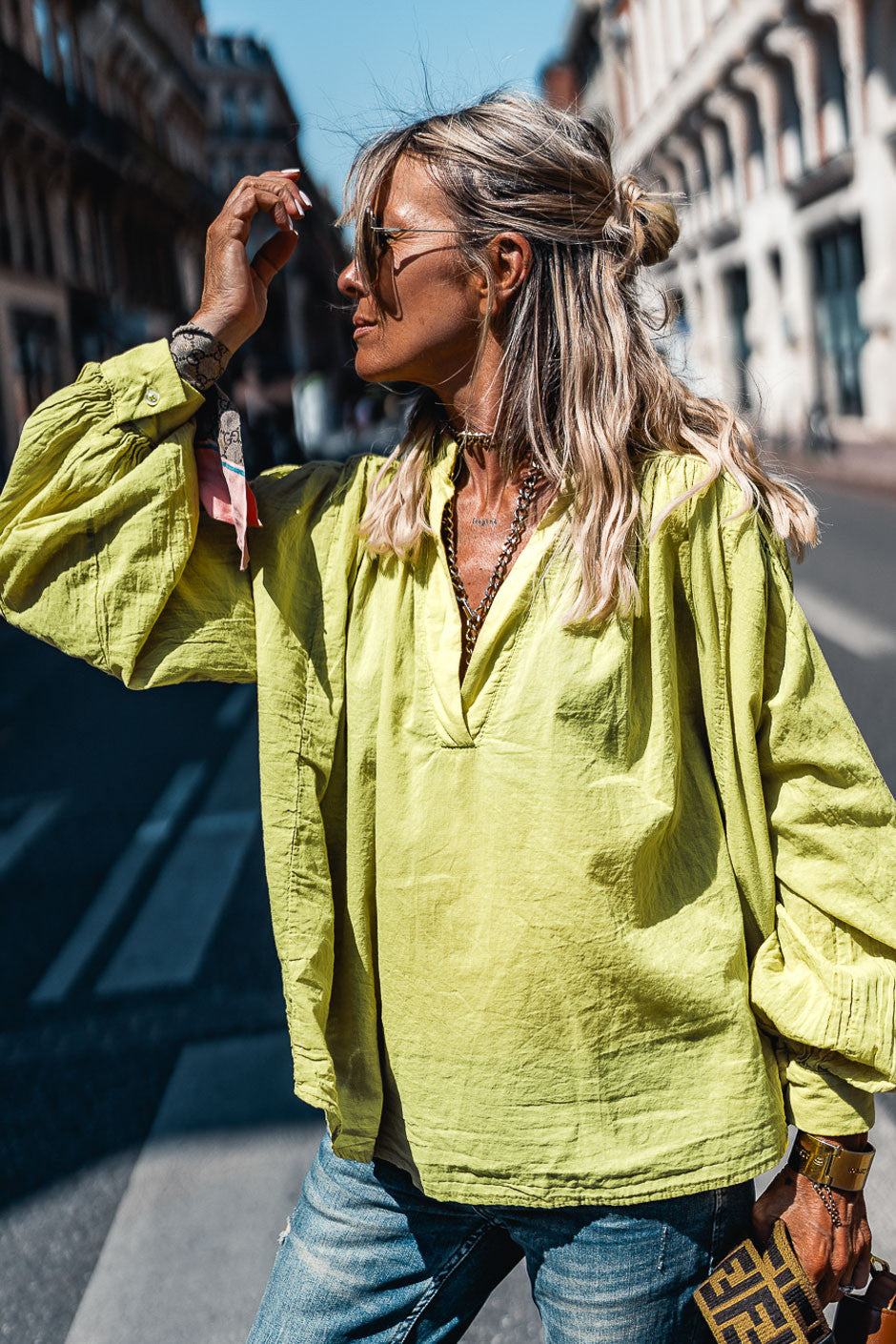 Blouse Grungemama Ladd anis