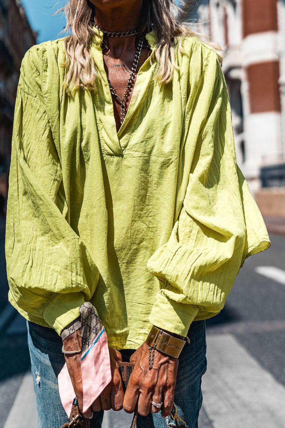 Blouse Grungemama Ladd anis