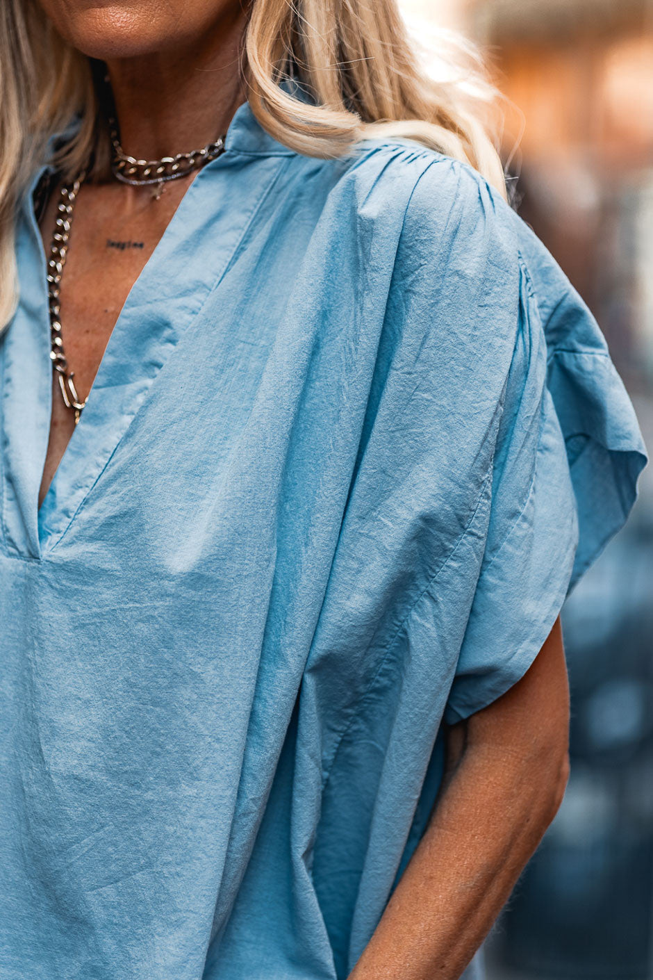 Blouse Grungemama Lima bleu