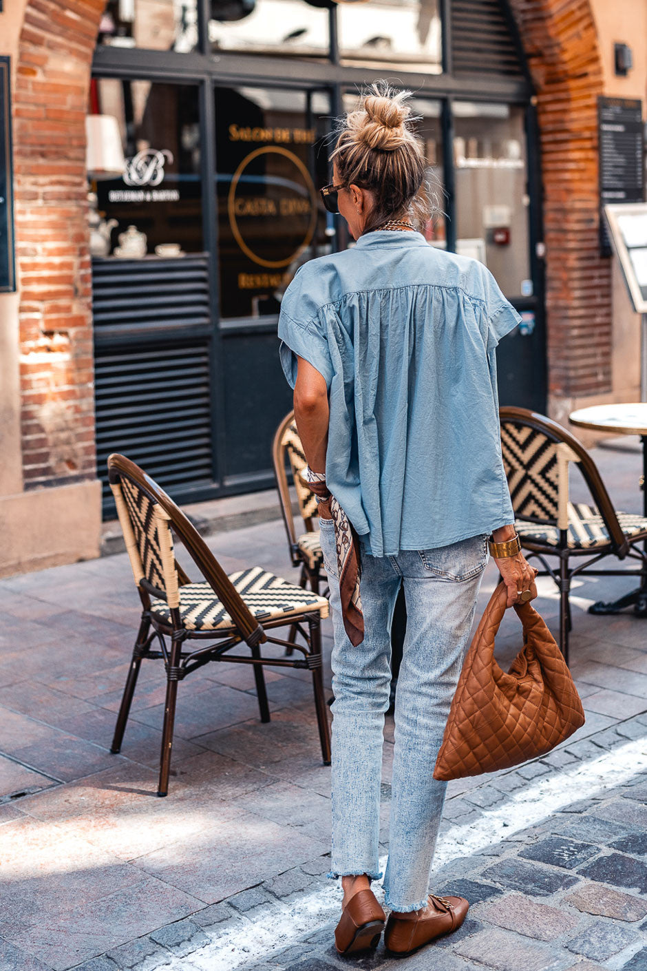 Blouse Grungemama Lima bleu