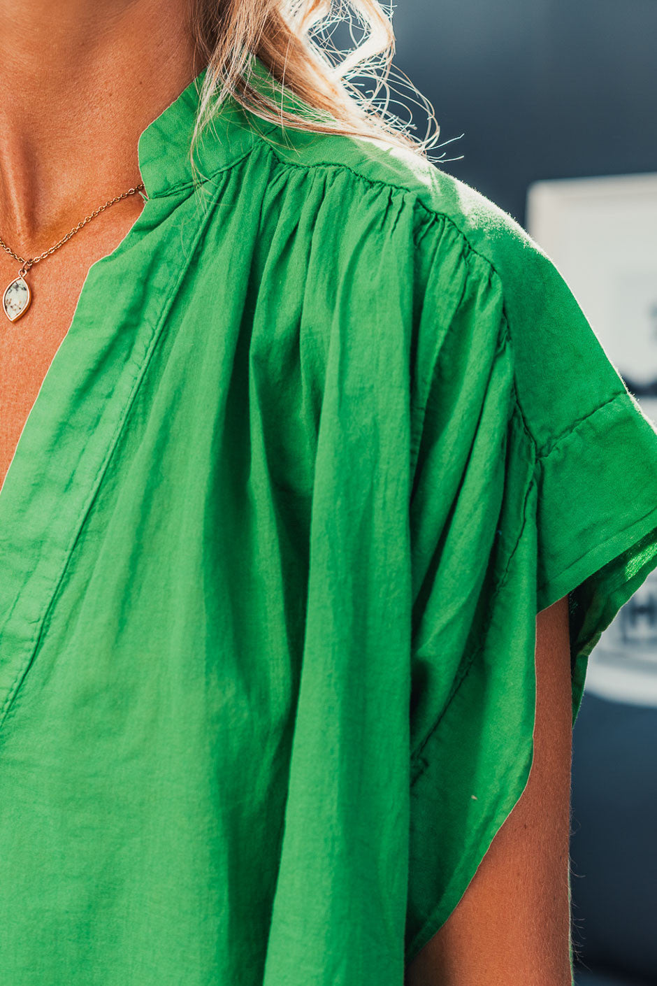 Blouse Grungemama Lima vert