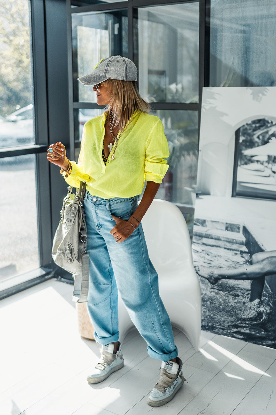 BLUSA KOVAN AMARILLO FLUOR