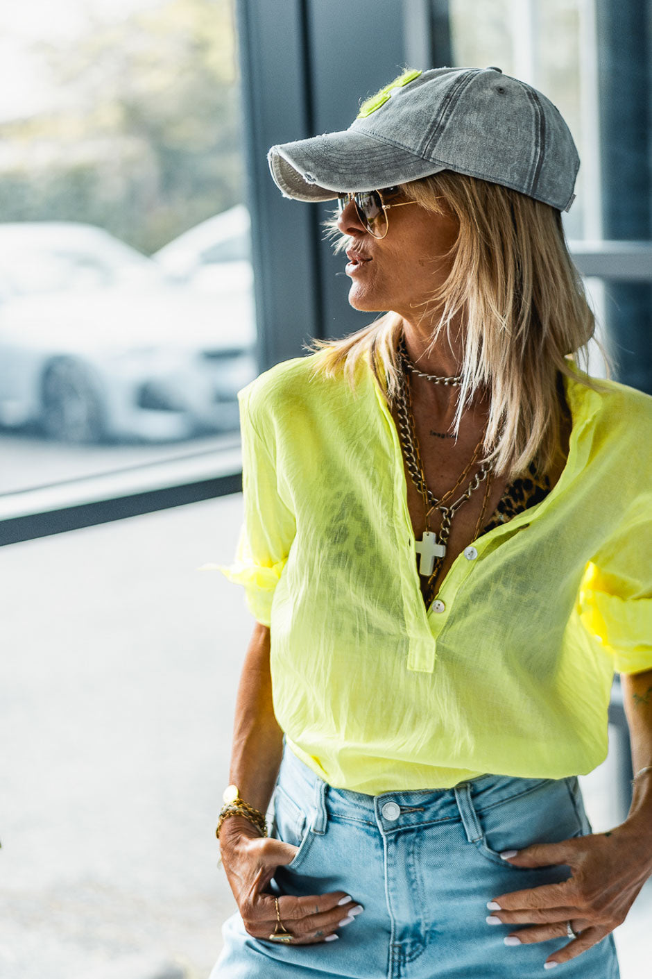 BLUSA KOVAN AMARILLO FLUOR