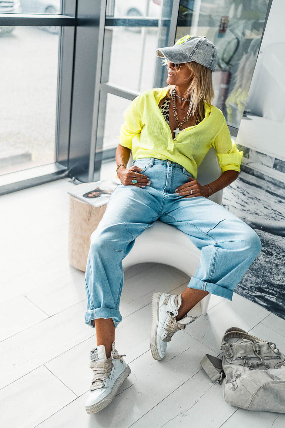 BLUSA KOVAN AMARILLO FLUOR