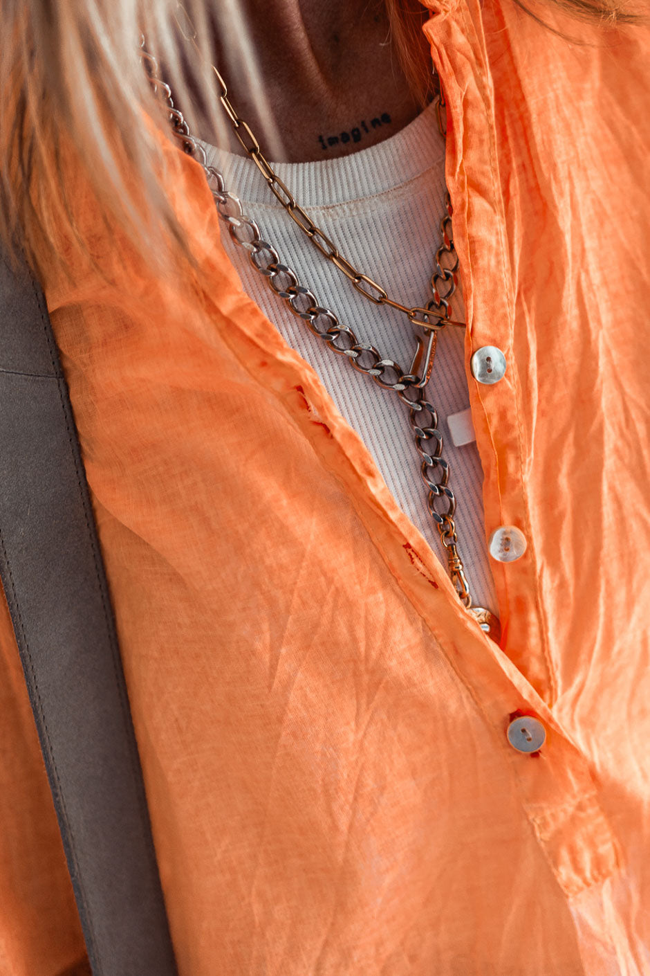 BLOUSE KOVAN FLUO ORANGE