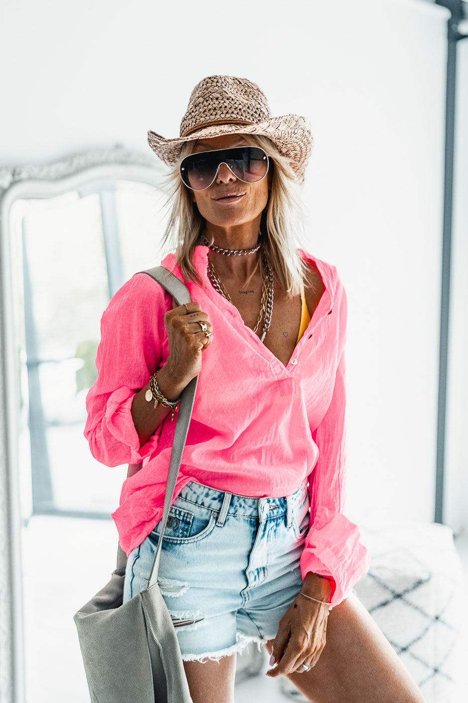 BLUSA KOVAN ROSA FLUOR