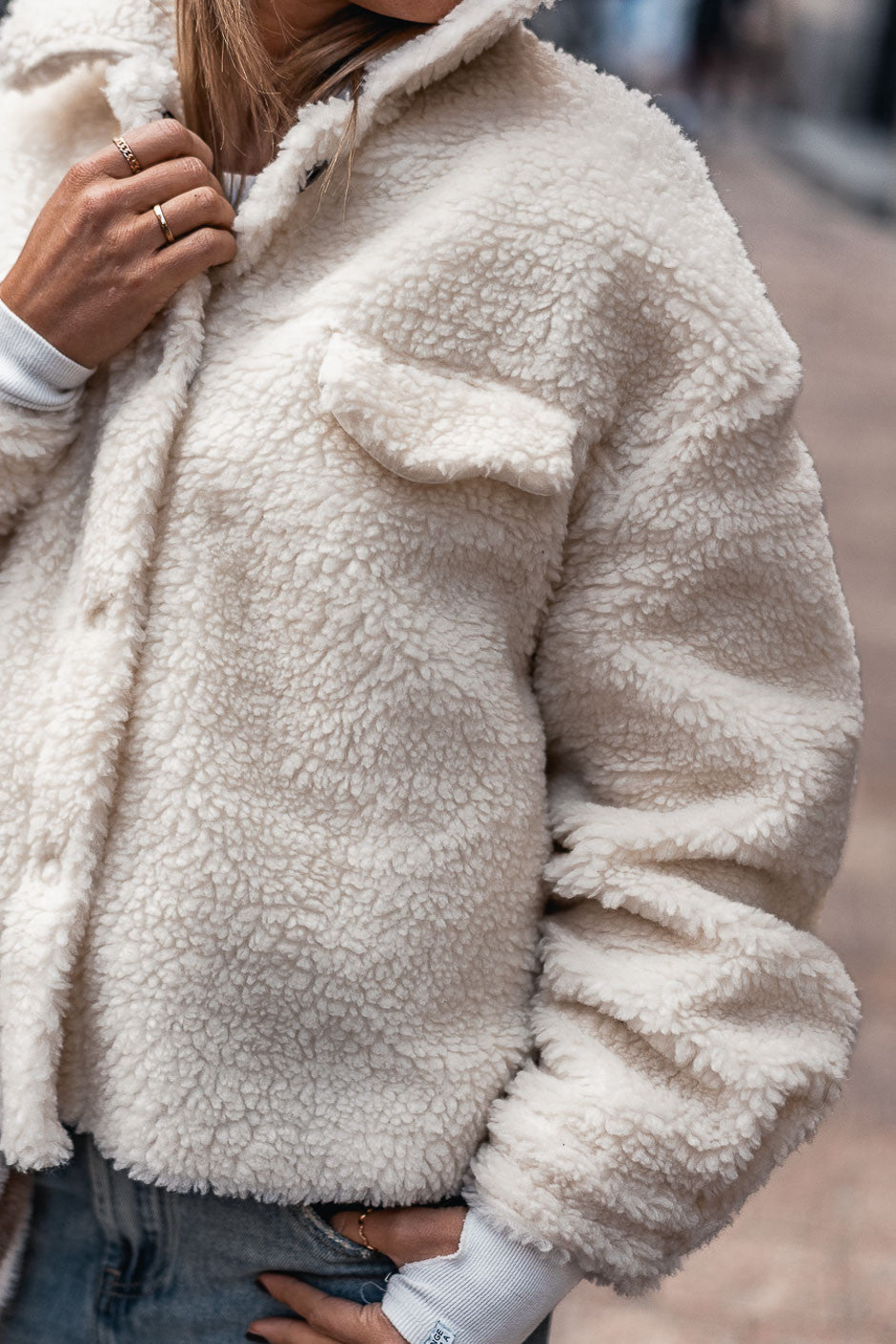 Blouson Banditas Lennox ecru