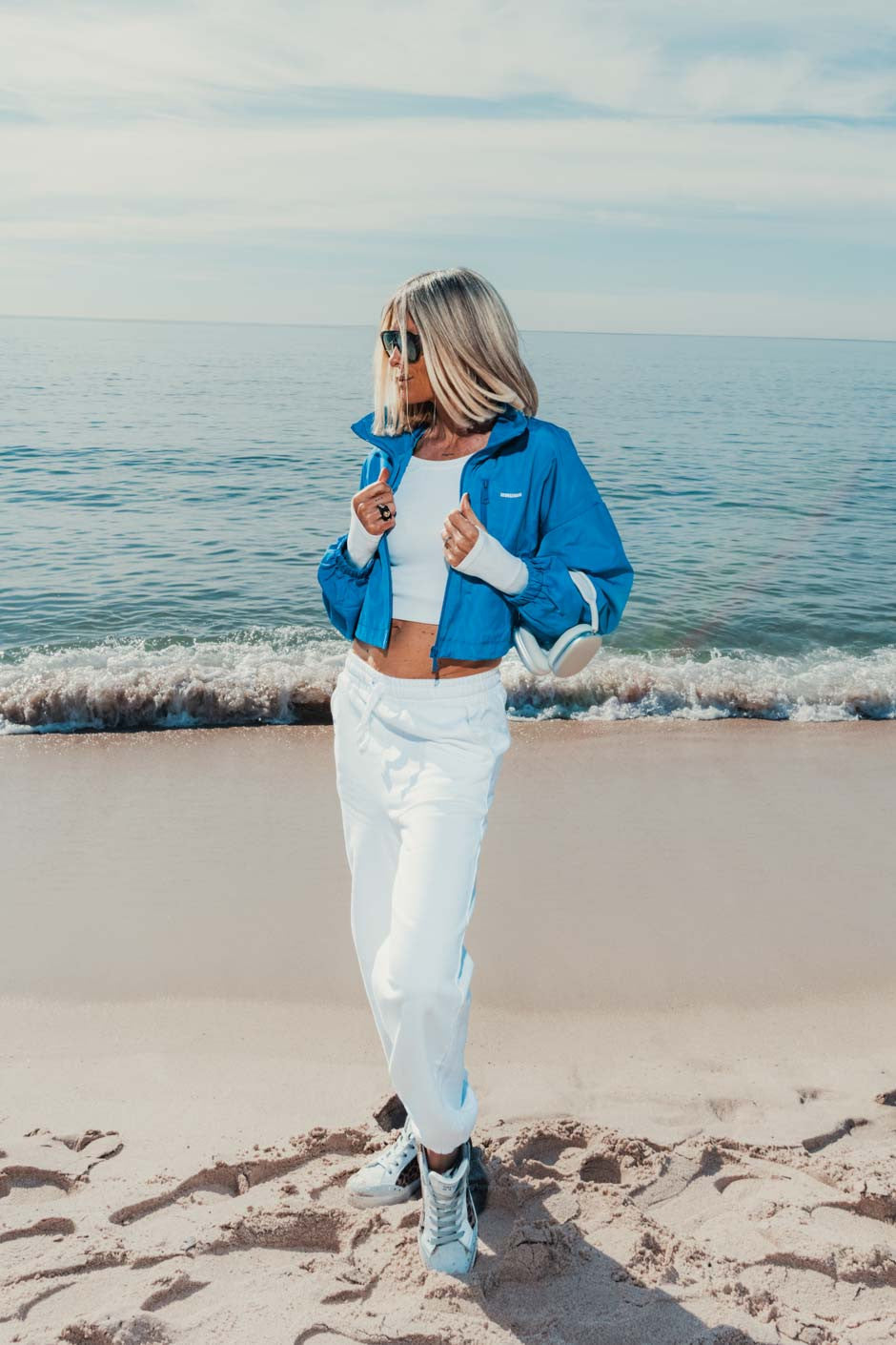 Blouson Grungemama June bleu