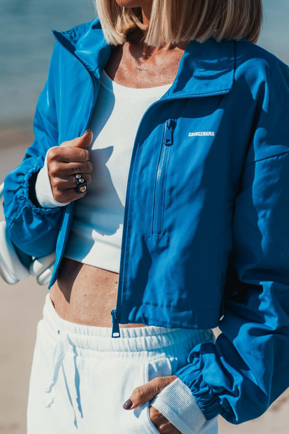 Blouson Grungemama June bleu