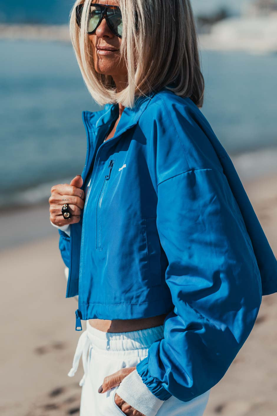 Blouson Grungemama June bleu