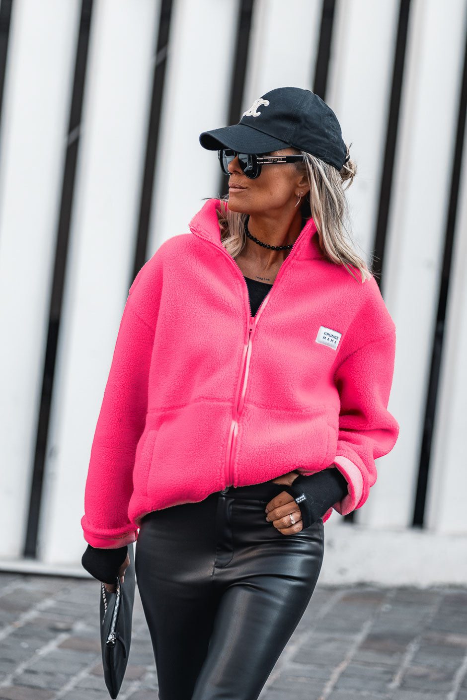 NEON PINK RAVE JACKET