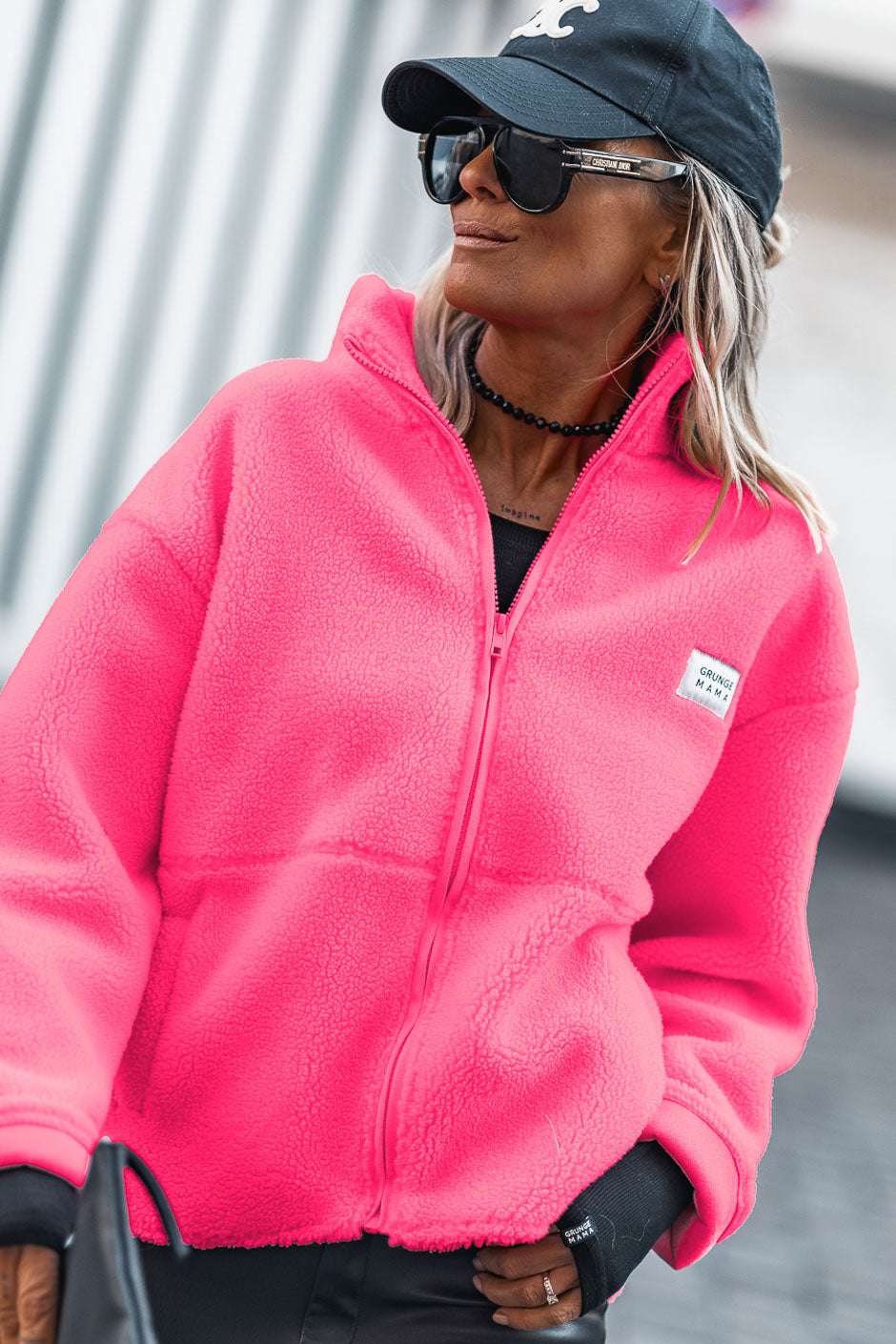 NEON PINK RAVE JACKET
