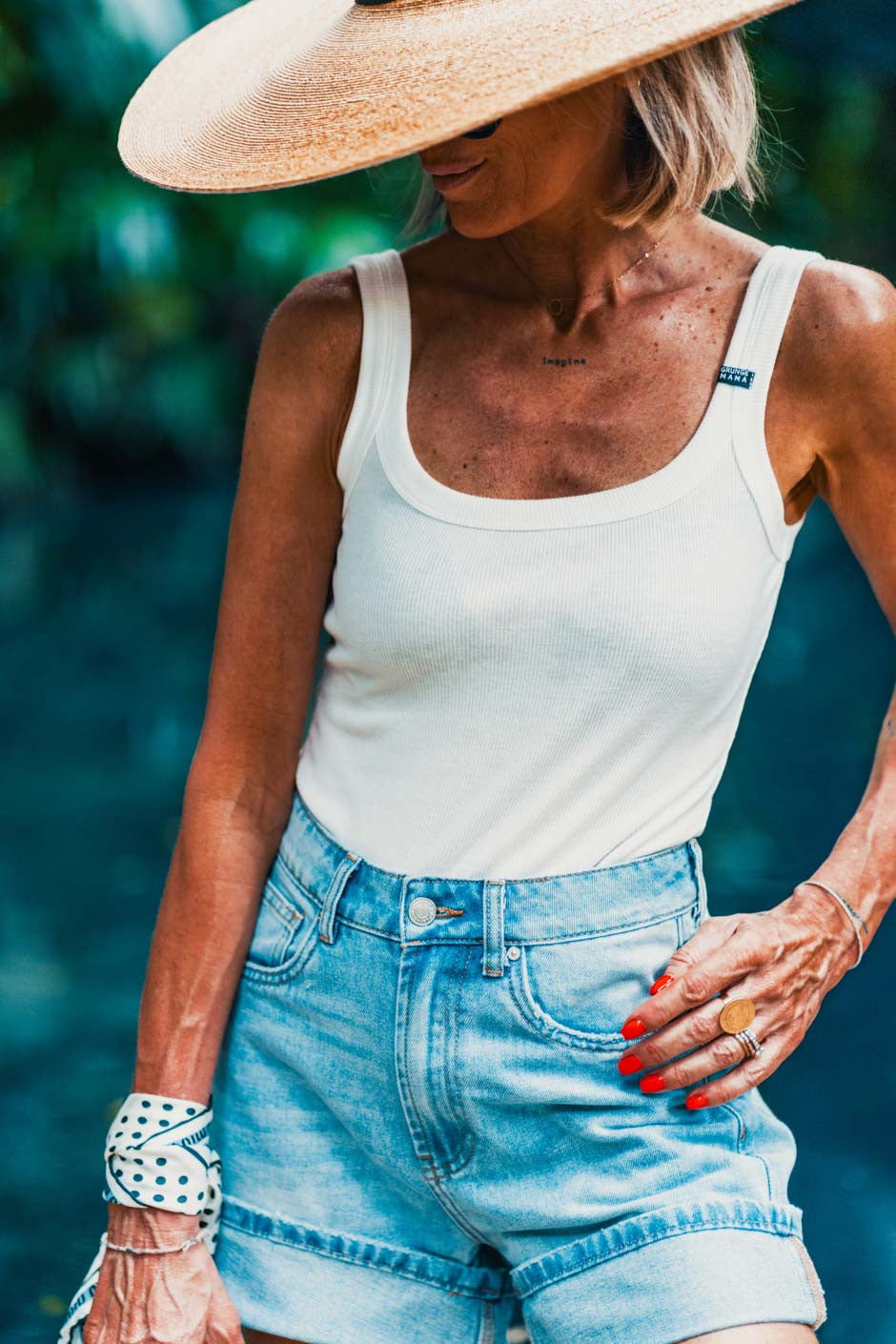 Body Grungemama Biba blanc