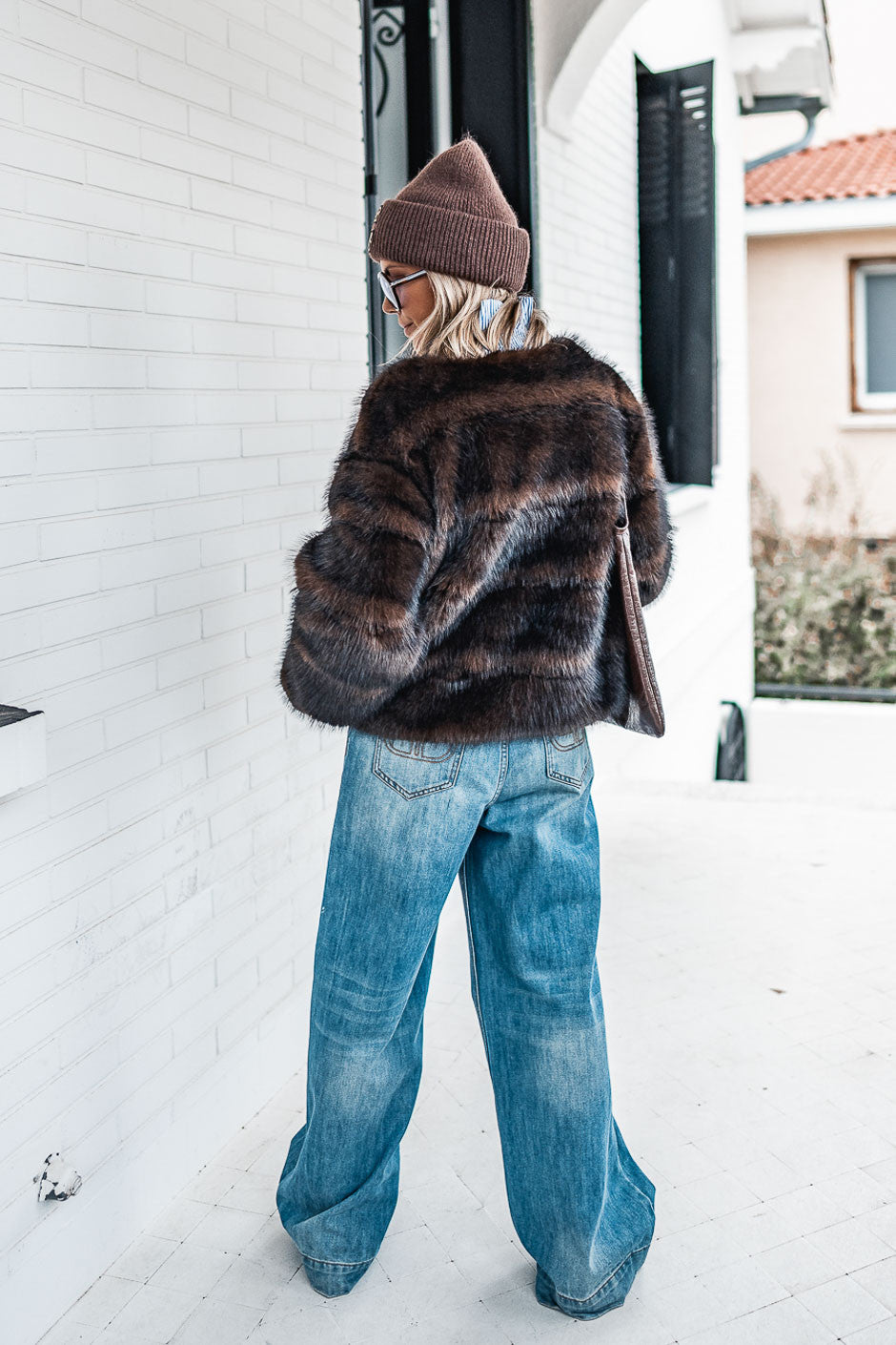 Bonnet C brown leopard