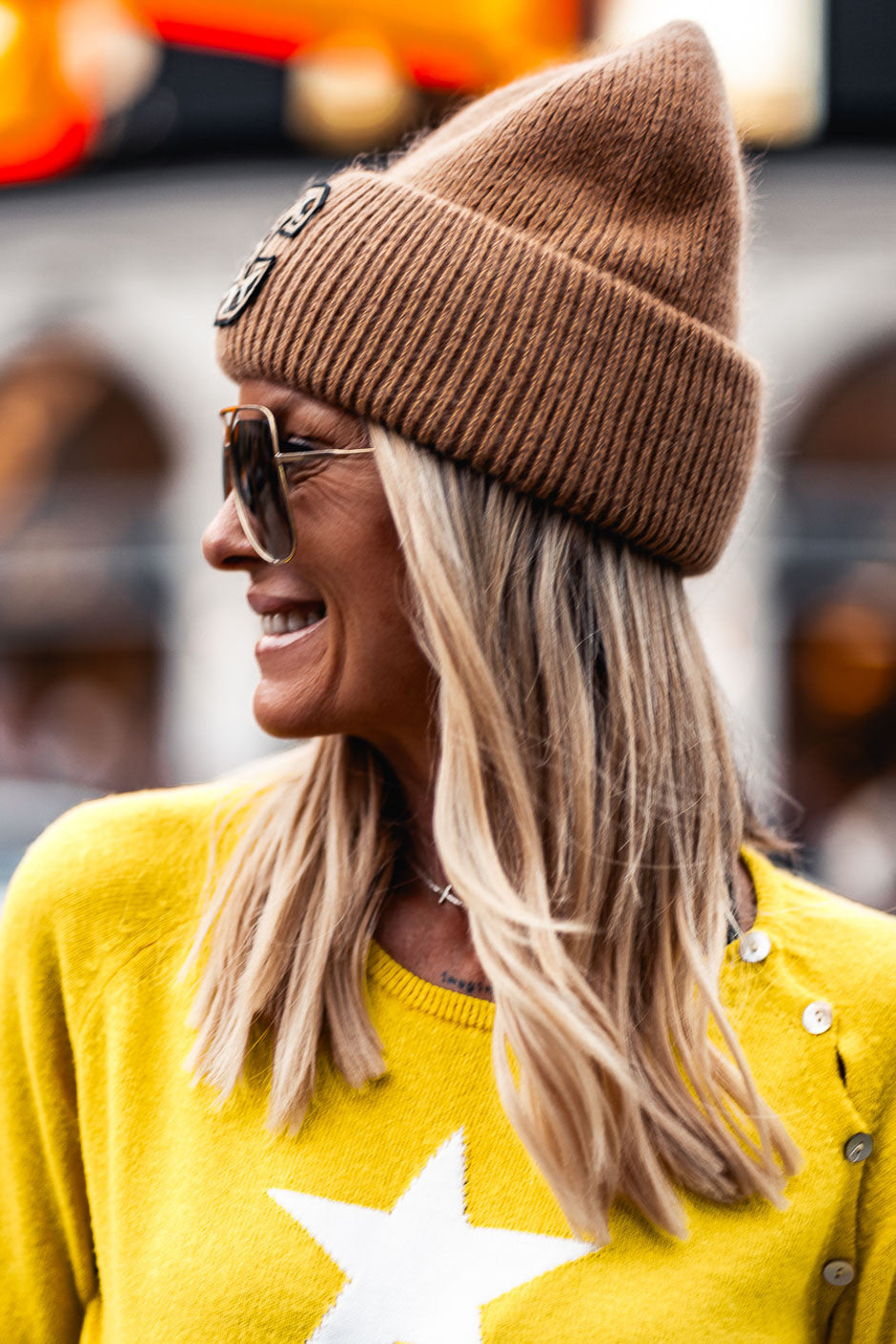 Bonnet C camel leopard