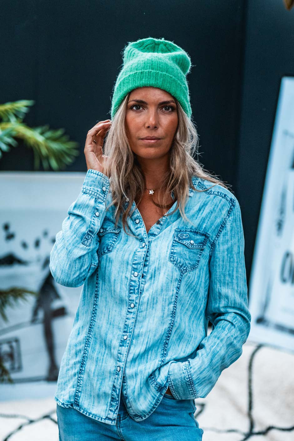Bonnet Grungemama Lovely vert