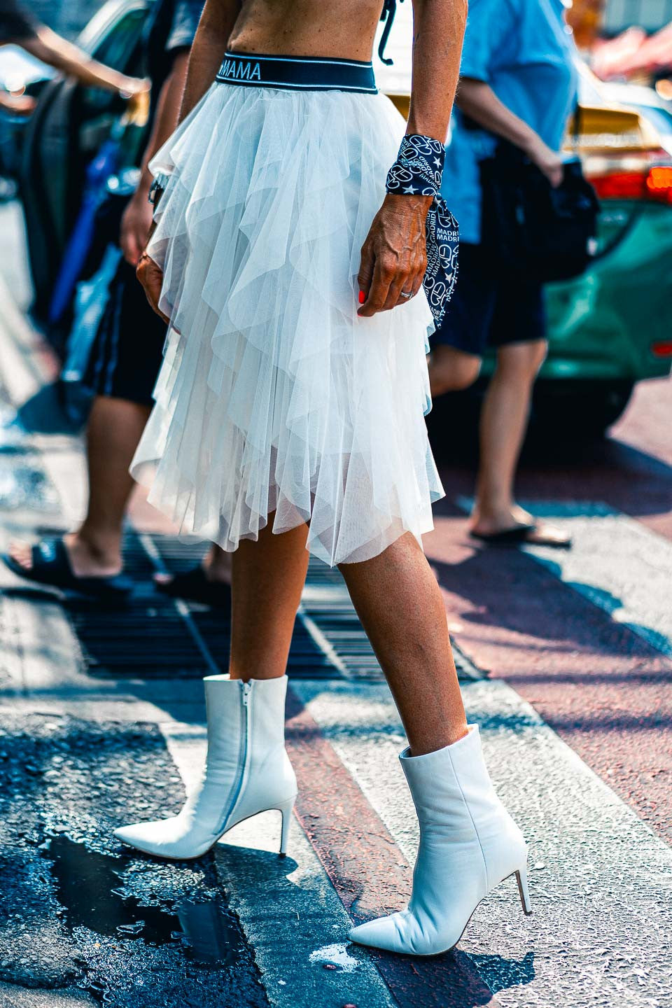 Boots Grungemama Loren blanc