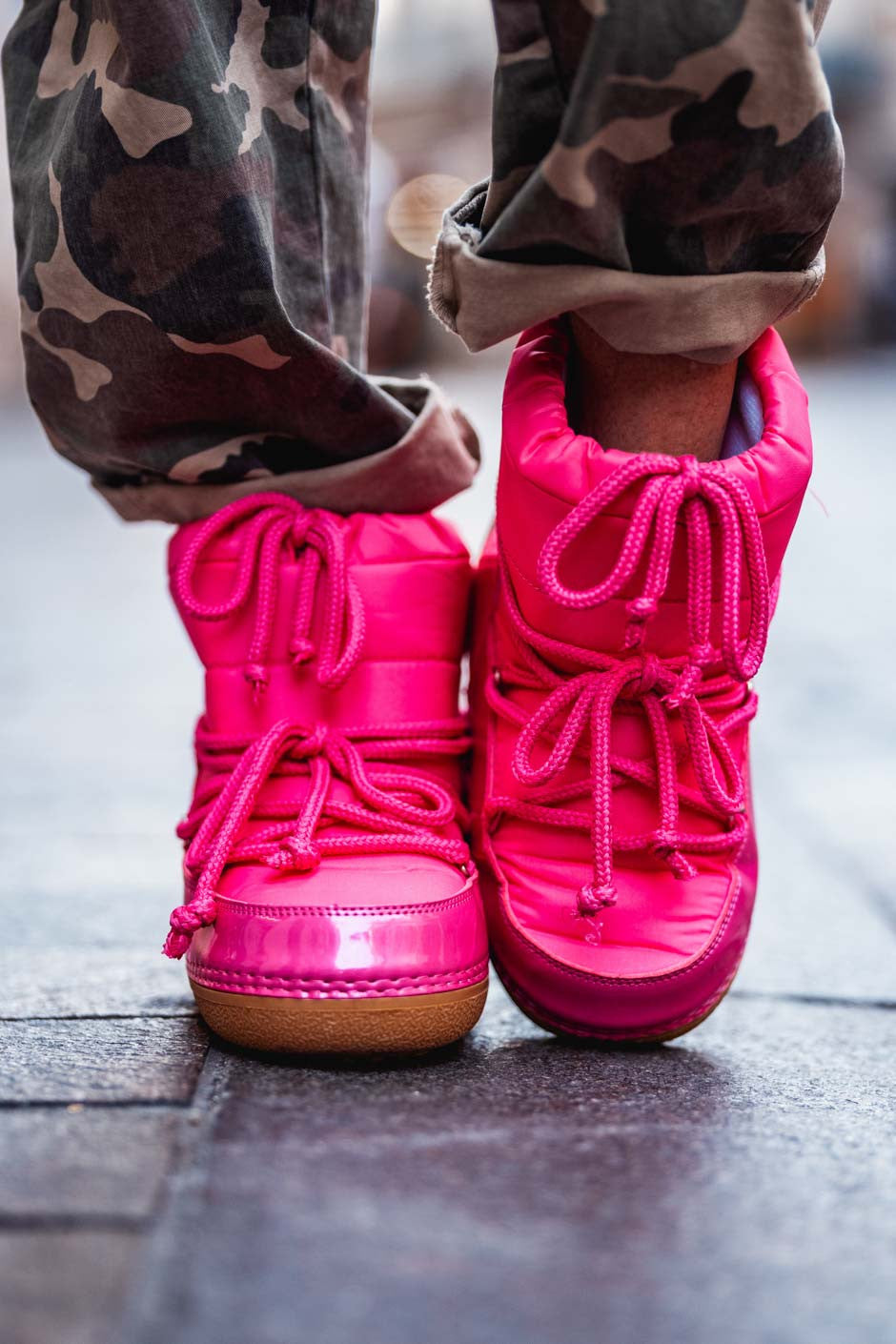 Boots Frozen fushia
