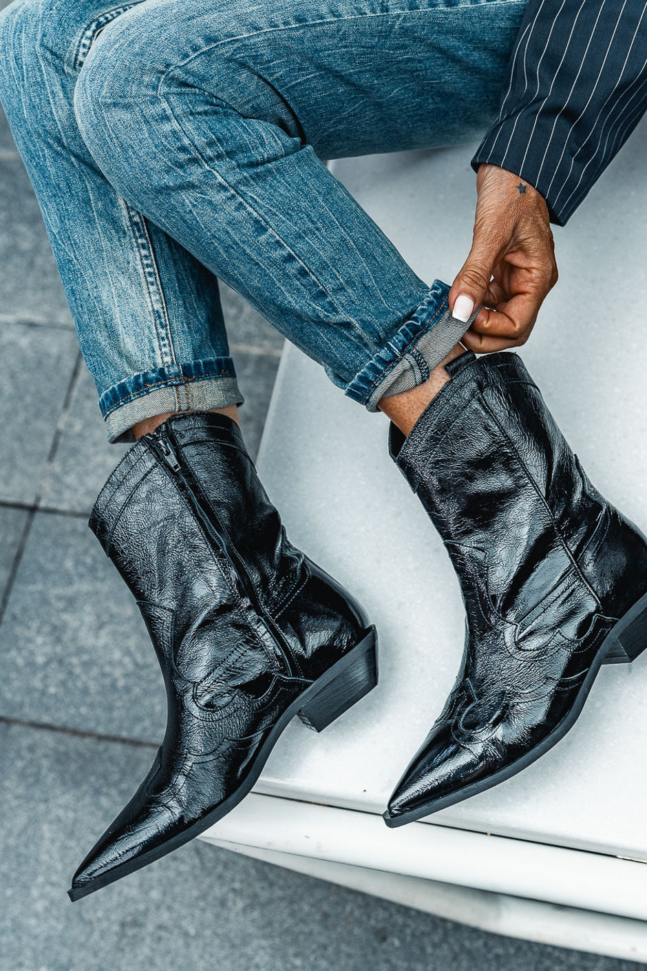 Black Grungemama Clint Boots