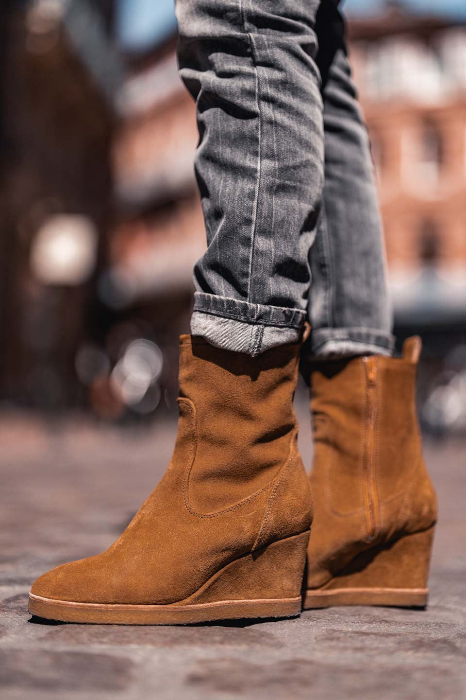 Boots grungemama Kysia camel