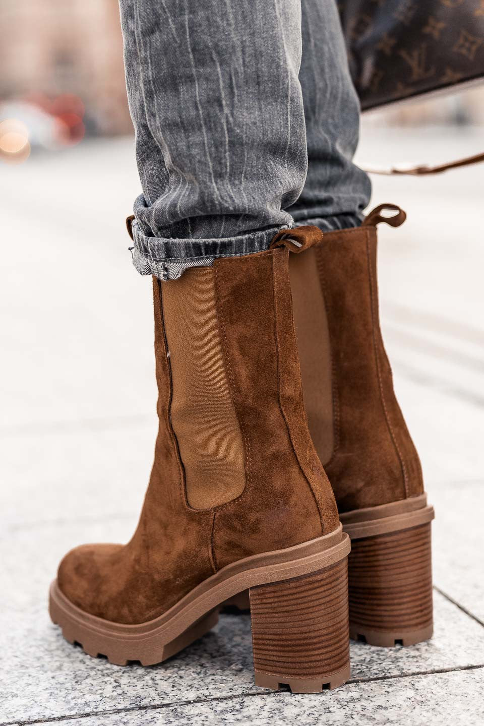 Boots grungemama Rosia camel