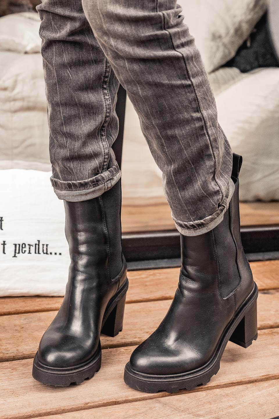 Boots grungemama Rosia noir