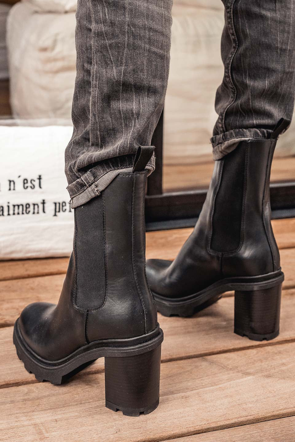 Boots grungemama Rosia noir