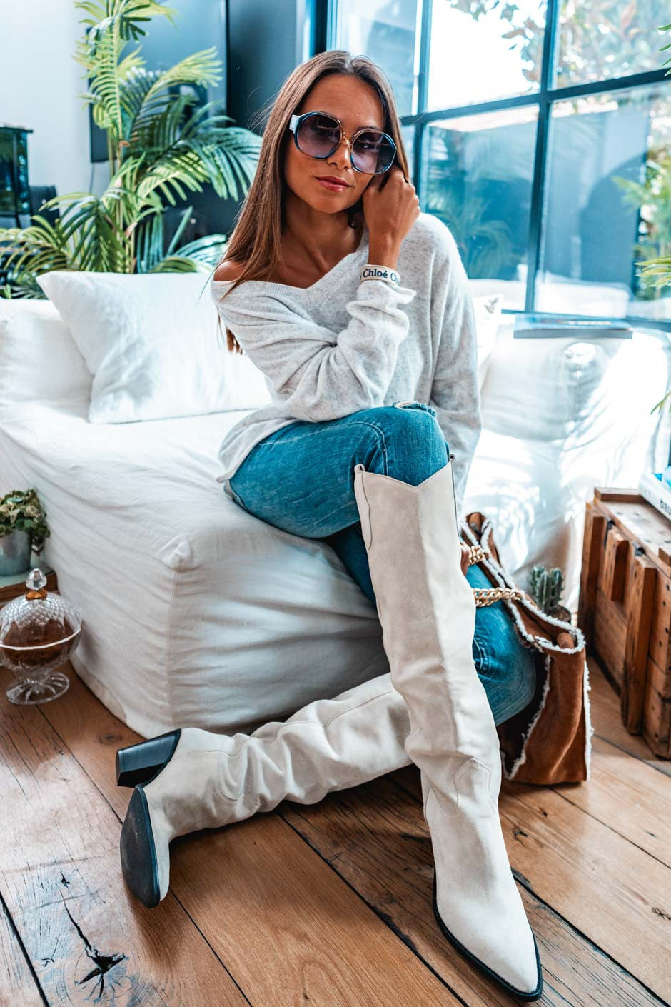 Bottes Grungemama Kansa beige