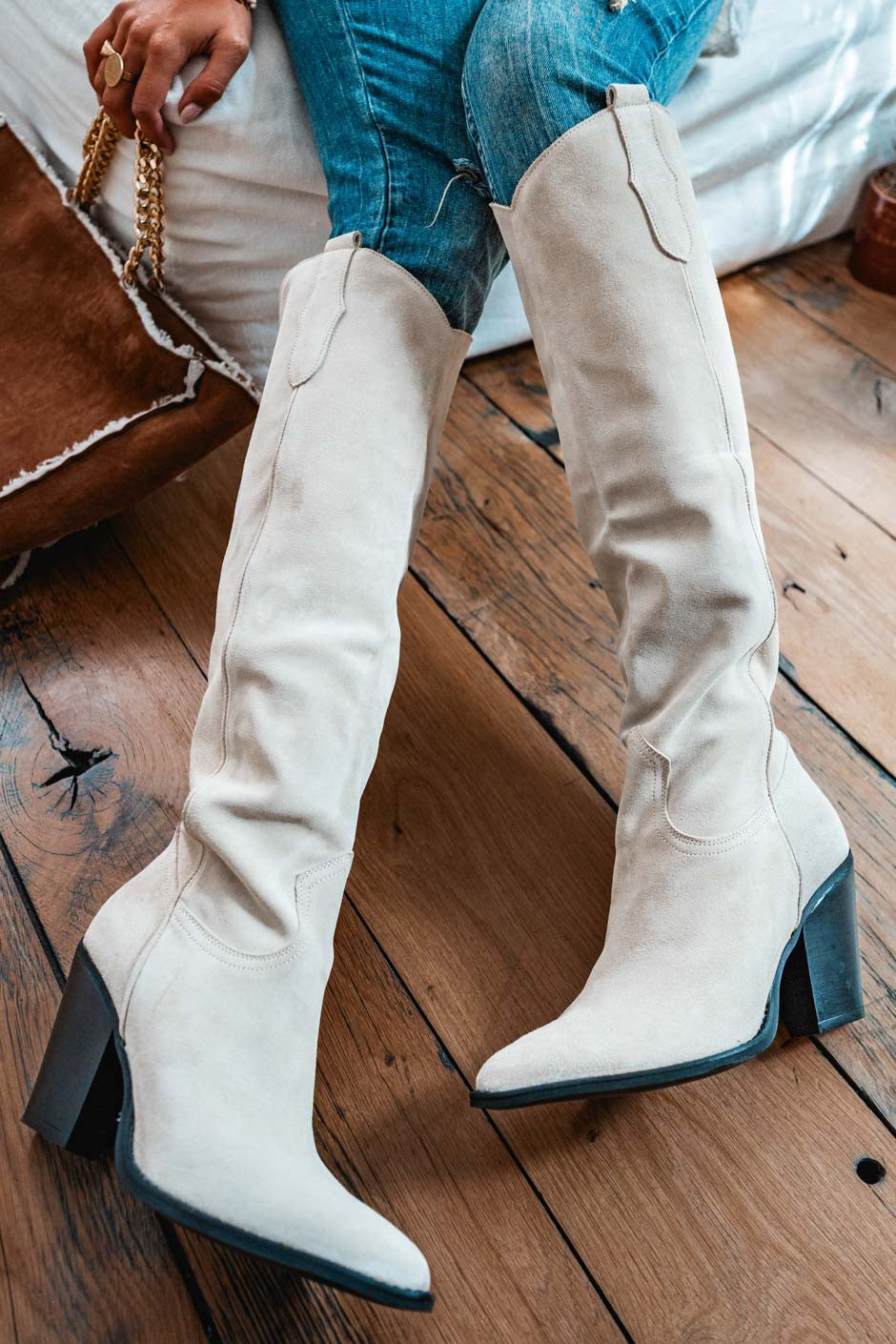 Bottes Grungemama Kansa beige