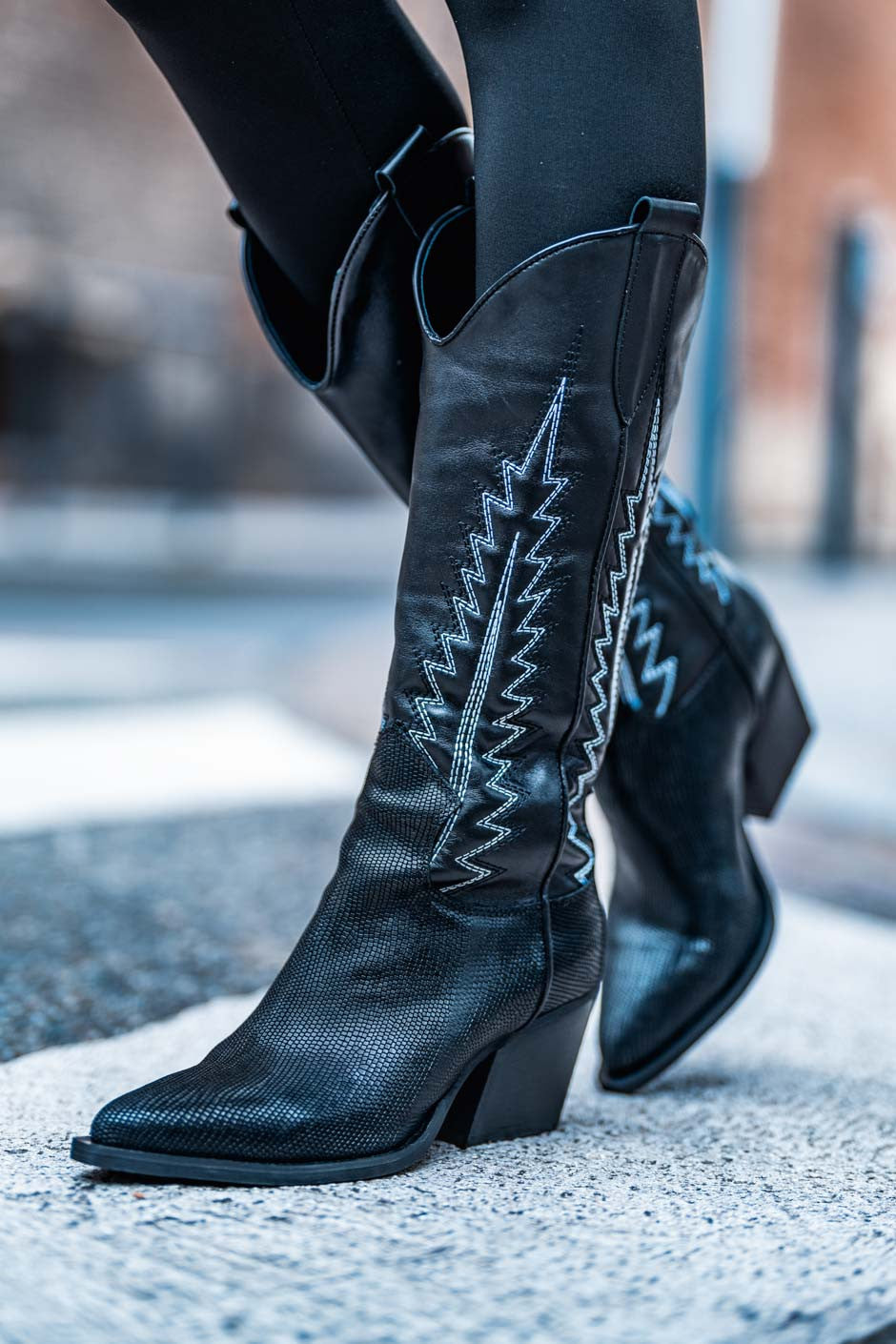 Bottes Grungemama Texana noir