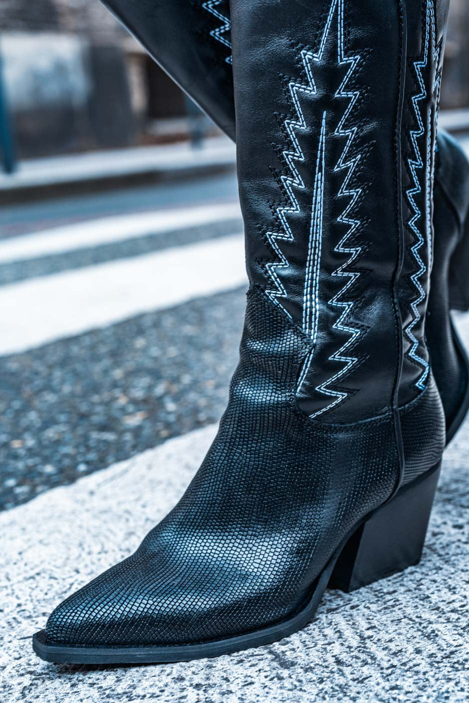 Bottes Grungemama Texana noir