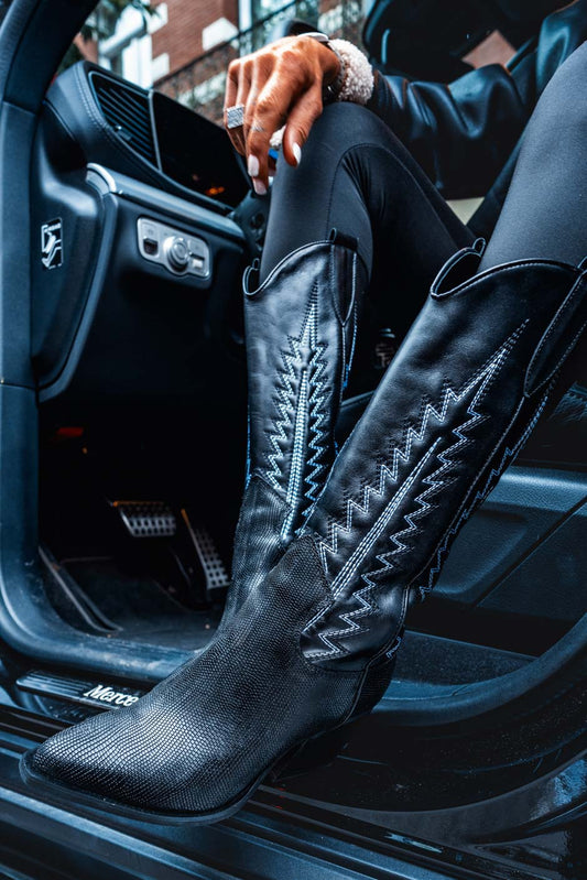 Bottes Grungemama Texana noir