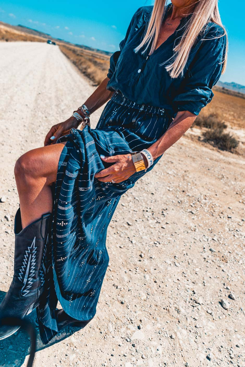 Bottes Grungemama Texana noir