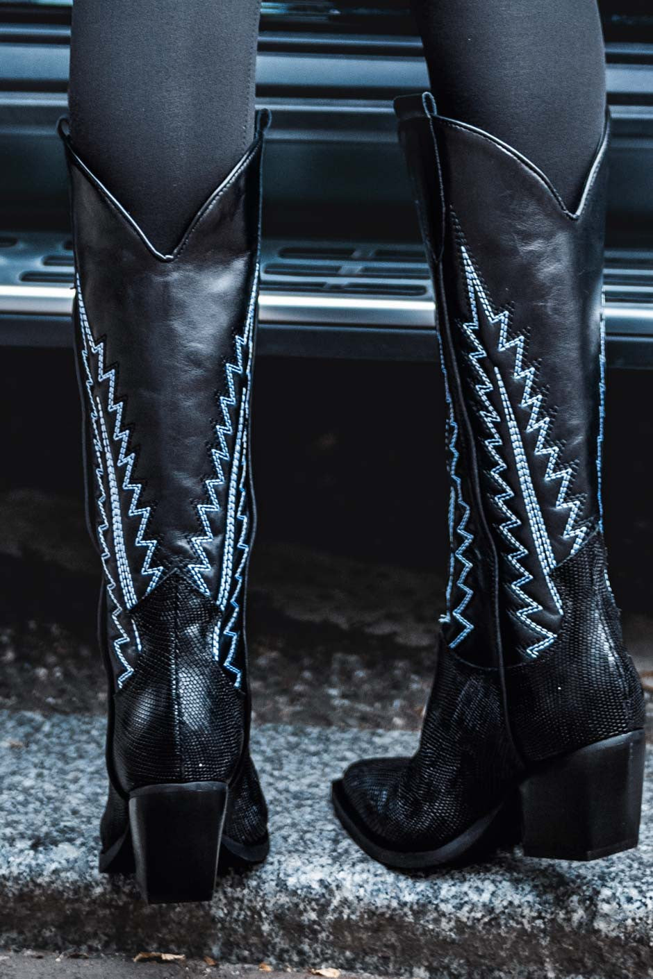 Bottes Grungemama Texana noir