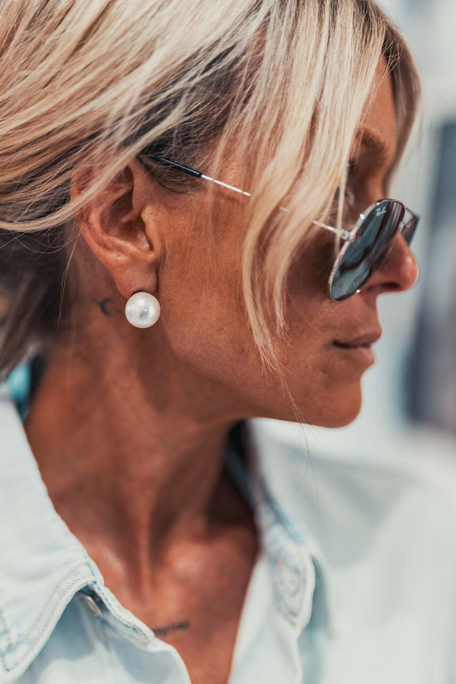 Boucles d'oreille Gaby perle