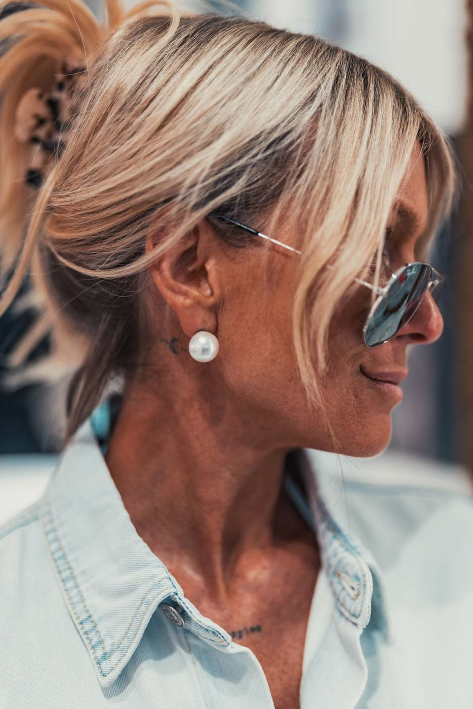 Boucles d'oreille Gaby perle