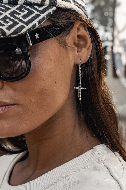 Boucles d'oreilles Angie silver